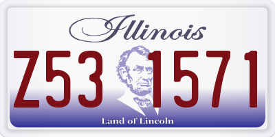 IL license plate Z531571