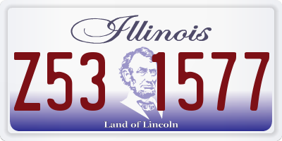 IL license plate Z531577