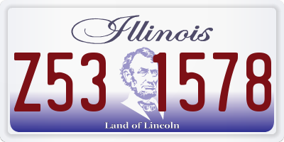 IL license plate Z531578