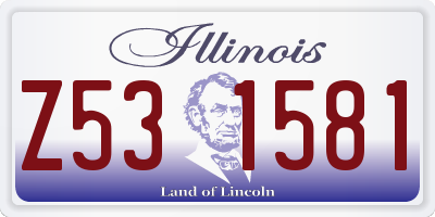 IL license plate Z531581