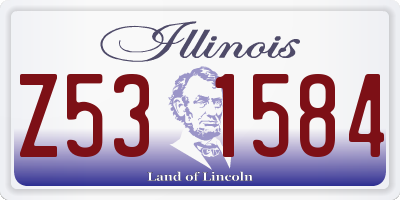 IL license plate Z531584