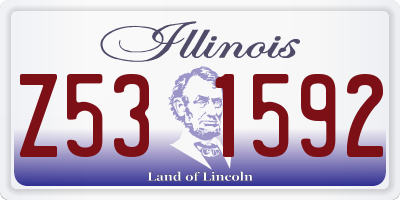 IL license plate Z531592