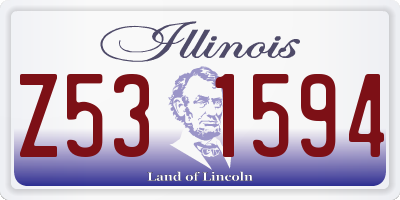 IL license plate Z531594