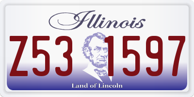IL license plate Z531597