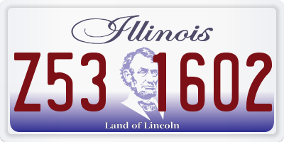 IL license plate Z531602