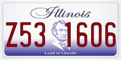 IL license plate Z531606