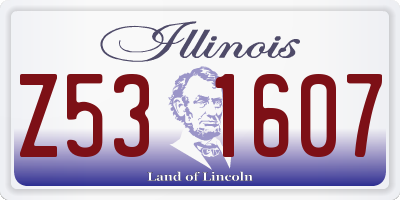 IL license plate Z531607