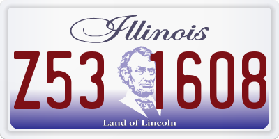 IL license plate Z531608
