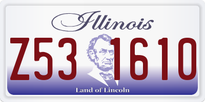 IL license plate Z531610