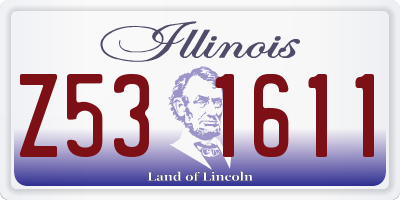 IL license plate Z531611