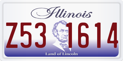 IL license plate Z531614