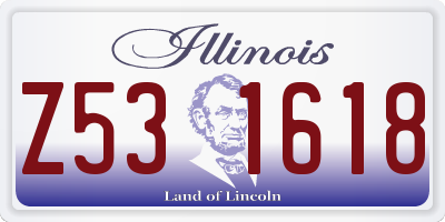 IL license plate Z531618