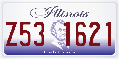 IL license plate Z531621