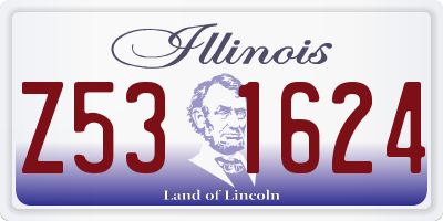 IL license plate Z531624