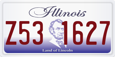 IL license plate Z531627