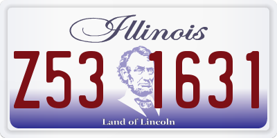 IL license plate Z531631