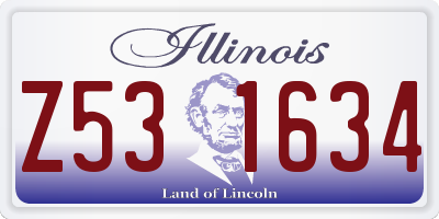 IL license plate Z531634