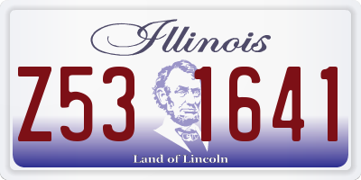 IL license plate Z531641