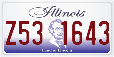 IL license plate Z531643