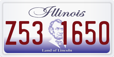 IL license plate Z531650