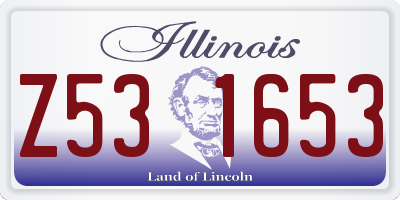 IL license plate Z531653