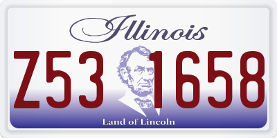 IL license plate Z531658