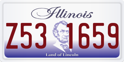 IL license plate Z531659