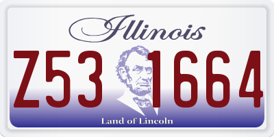 IL license plate Z531664