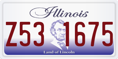 IL license plate Z531675