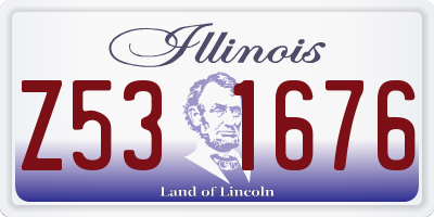 IL license plate Z531676
