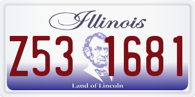 IL license plate Z531681
