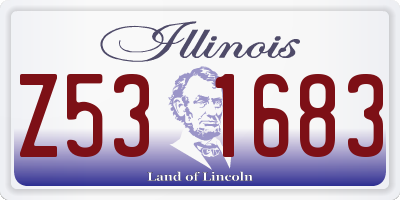 IL license plate Z531683