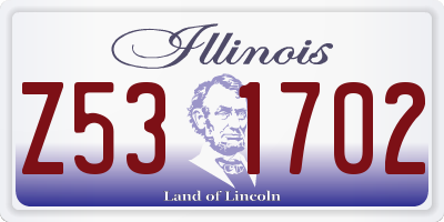 IL license plate Z531702