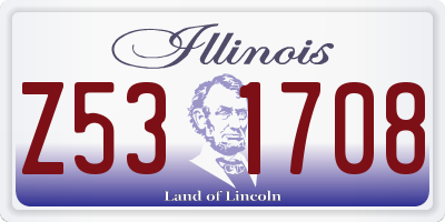 IL license plate Z531708