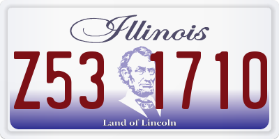 IL license plate Z531710