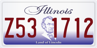 IL license plate Z531712
