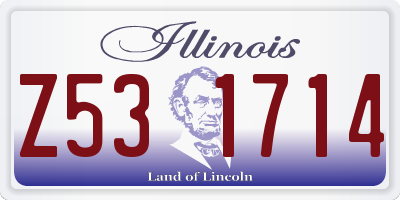 IL license plate Z531714