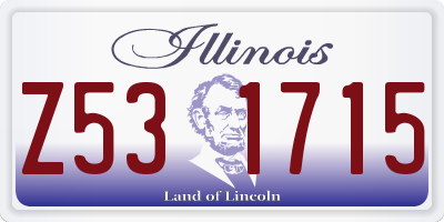 IL license plate Z531715