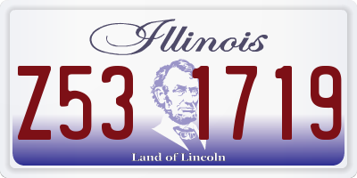 IL license plate Z531719
