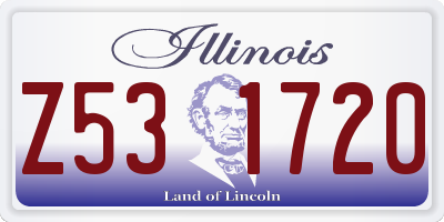 IL license plate Z531720