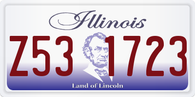 IL license plate Z531723