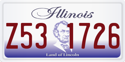 IL license plate Z531726