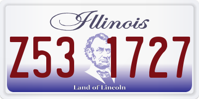 IL license plate Z531727