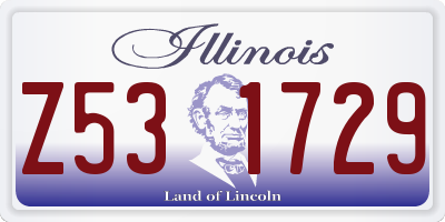 IL license plate Z531729