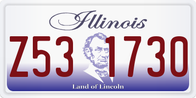 IL license plate Z531730