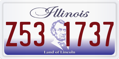 IL license plate Z531737