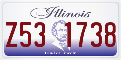 IL license plate Z531738