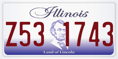 IL license plate Z531743