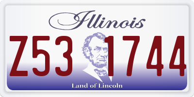 IL license plate Z531744