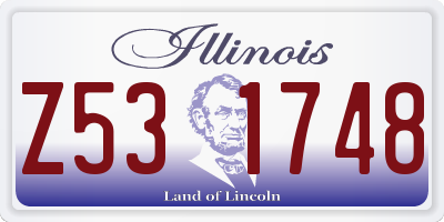 IL license plate Z531748